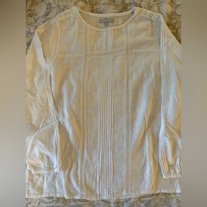 Girls White long sleeve top